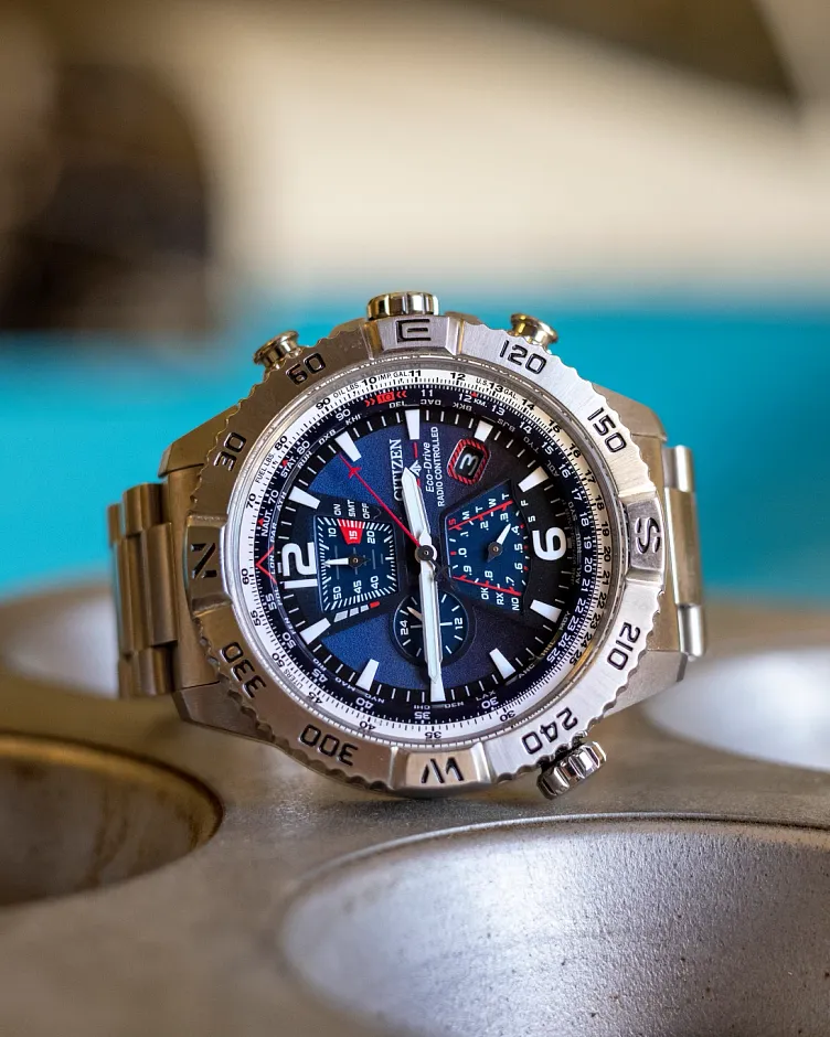 Promaster Navihawk A-T Blue Dial Stainless Steel Bracelet AT8220 Promaster Navihawk A-T Blue Dial Stainless Steel Bracelet AT8220